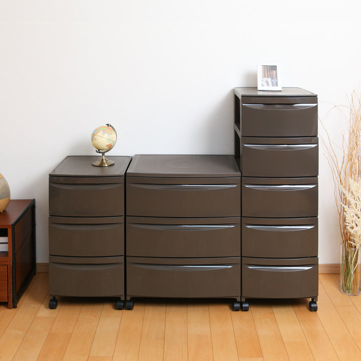 チェスト5段幅36×奥行42×高さ106.2cmキャスター付き