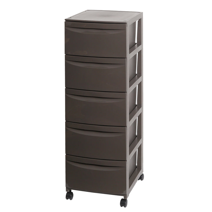 チェスト5段幅36×奥行42×高さ106.2cmキャスター付き