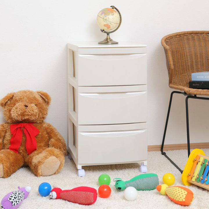 チェスト3段幅54×奥行42×高さ68.4cmキャスター付き