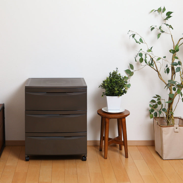 チェスト3段幅54×奥行42×高さ68.4cmキャスター付き