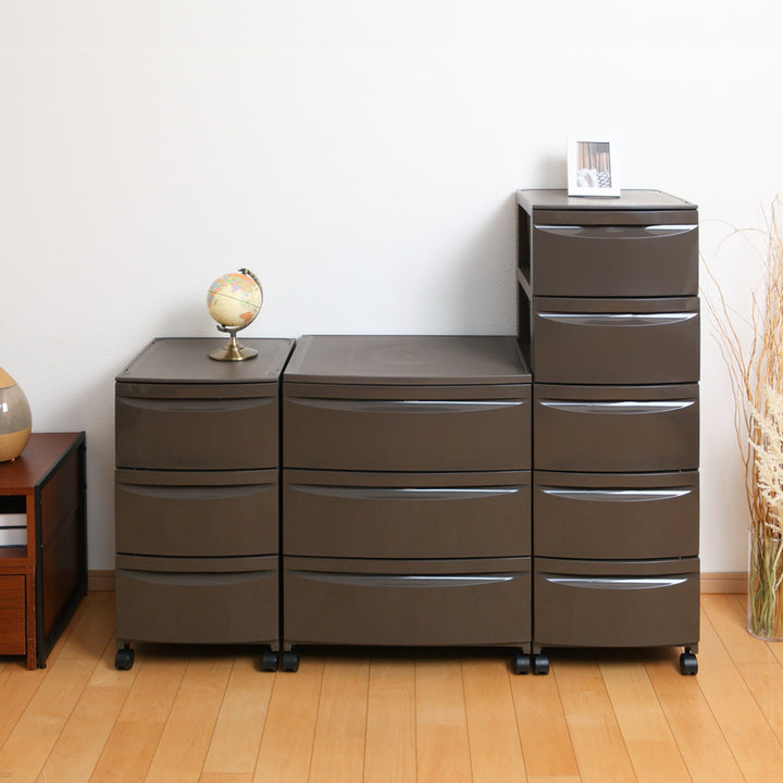 チェスト3段幅54×奥行42×高さ68.4cmキャスター付き