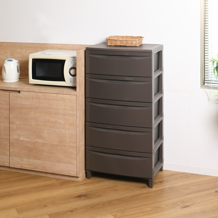 チェスト5段幅54×奥行42×高さ108cm脚付き