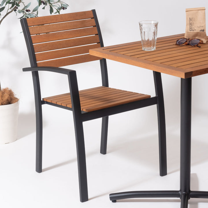 チェア座面高45cm天然木オリー