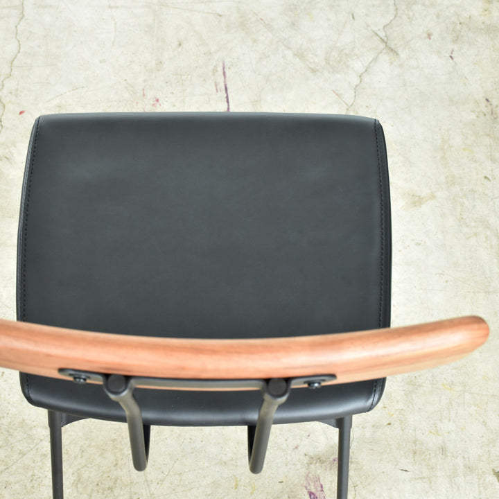 ダイニングチェア疲れにくい背もたれ天然木シンプル