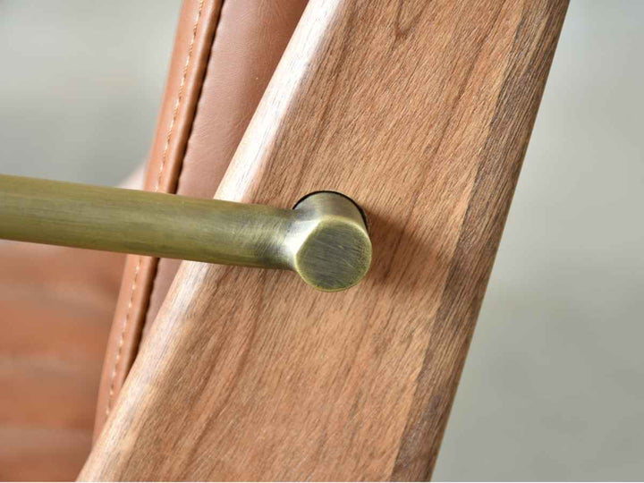 ダイニングチェア肘付き疲れにくい背もたれ天然皮革調高級感座面高48cm