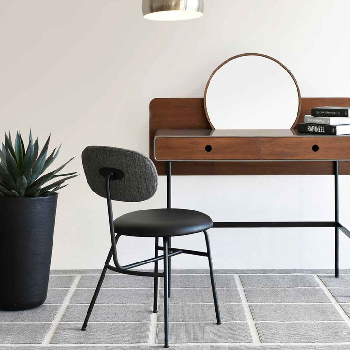 ダイニングチェア2脚セット疲れにくい背もたれモノトーン