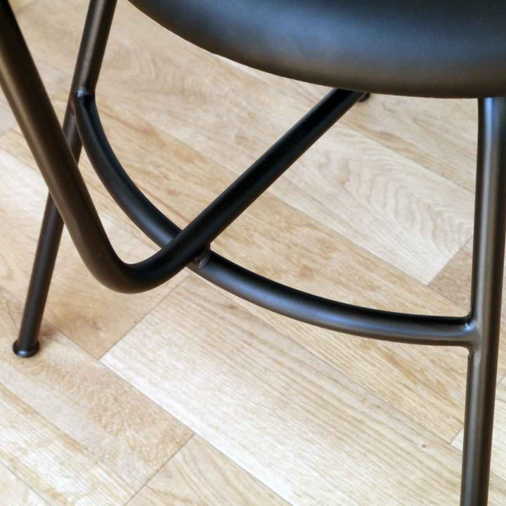 ダイニングチェア2脚セット疲れにくい背もたれモノトーン