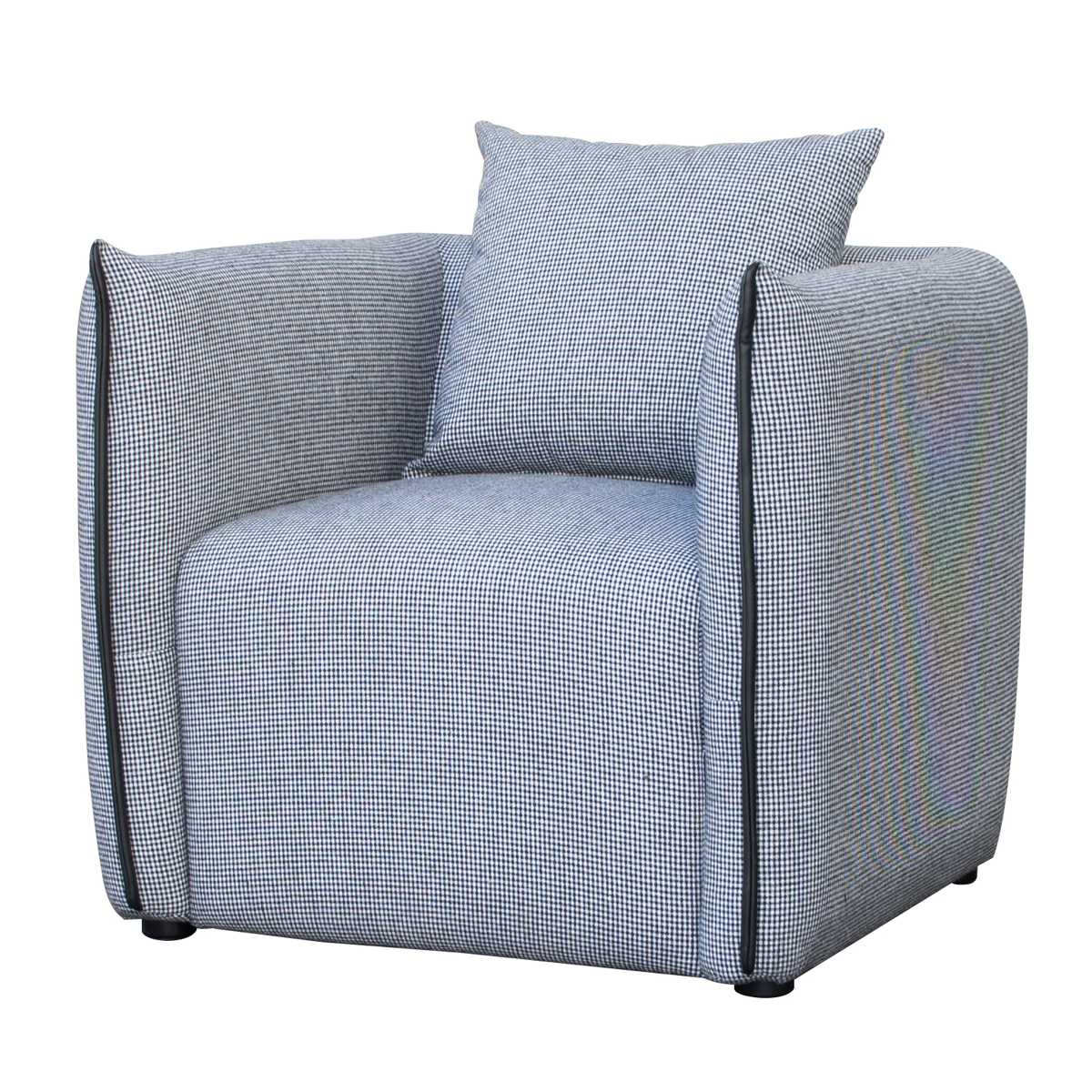 ソファ 1人掛け ファブリック ギンガムチェック柄 幅72cm – ハウジー