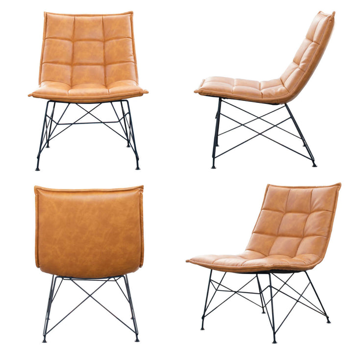 パーソナルチェアカジュアルデザインPUレザー張地幅60cm