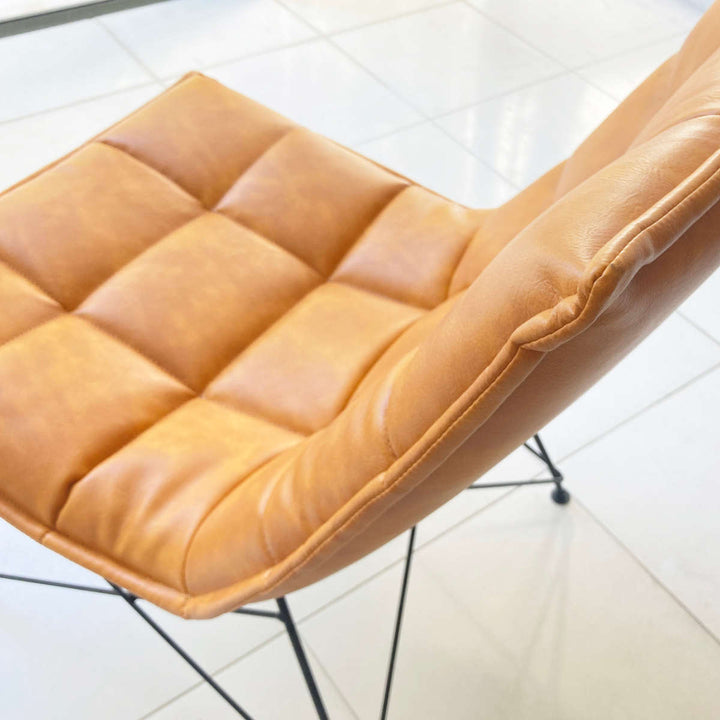 パーソナルチェアカジュアルデザインPUレザー張地幅60cm