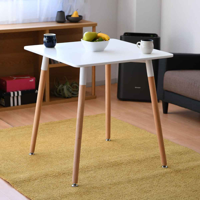 カフェテーブル一人暮らし正方形シンプル清潔感幅70cm