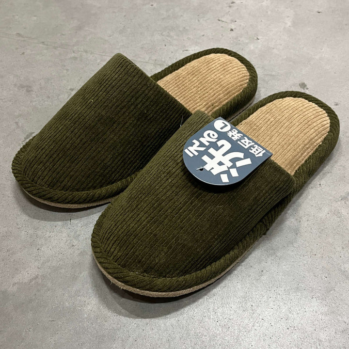 スリッパ無地コーデュロイ約25.0～27.0cm