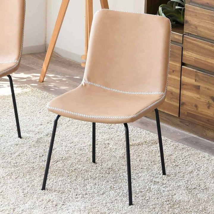 ダイニングチェア2脚セット座面高41cmメッシュ