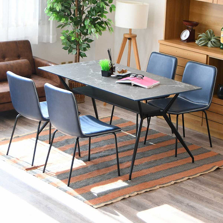 ダイニングチェア2脚セット座面高41cmメッシュ