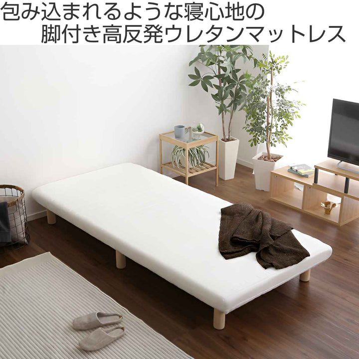 脚付きマットレスシングルTERRDAMウレタン一体型ベッド簡単組立すのこ