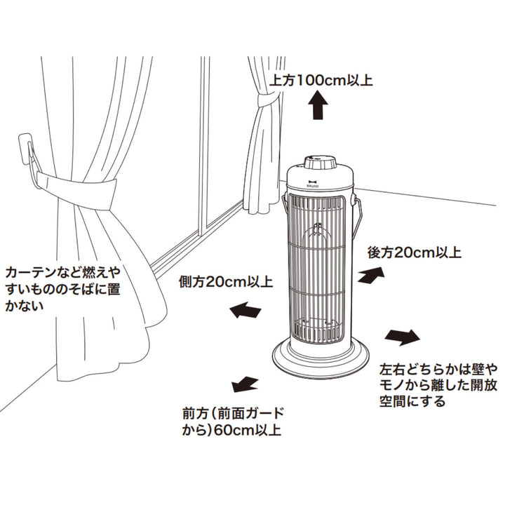 BRUNOカーボンヒーターNOSTALSTOVES