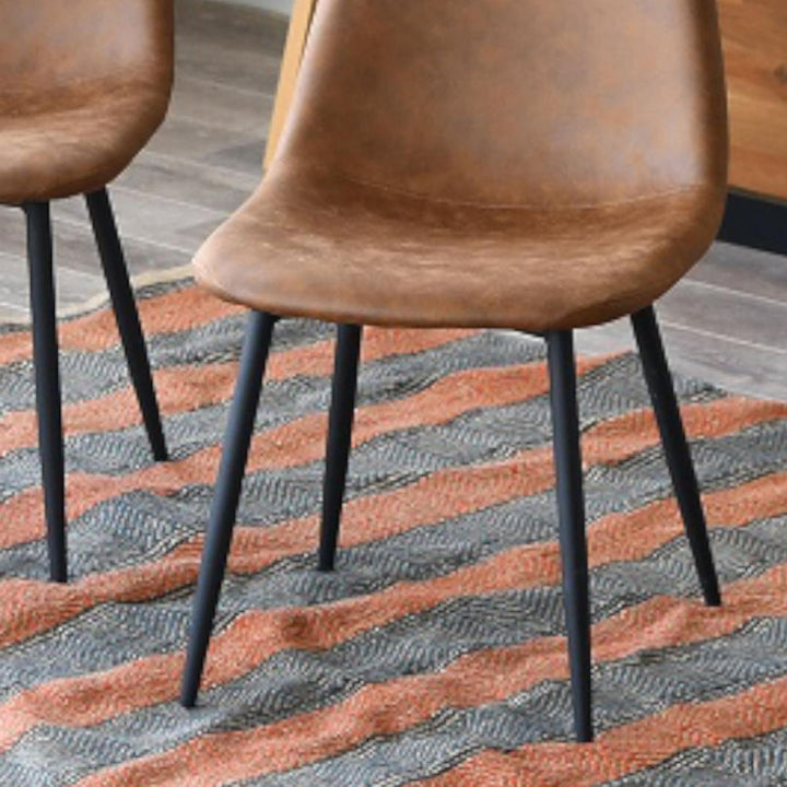 ダイニングチェア同色2脚セット座面高43cmマロンスリー