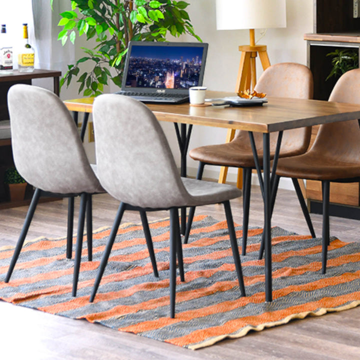 ダイニングチェア同色2脚セット座面高43cmマロンスリー