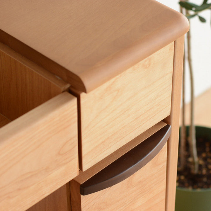 ドレッサー幅65cm鏡台天板開閉タイプルシアン