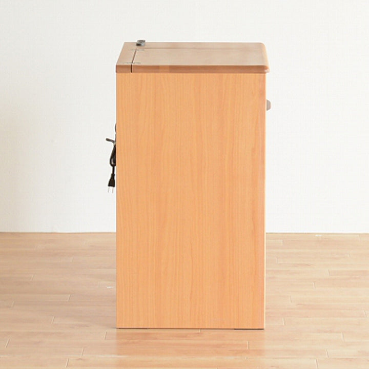 ドレッサー幅65cm鏡台天板開閉タイプルシアン