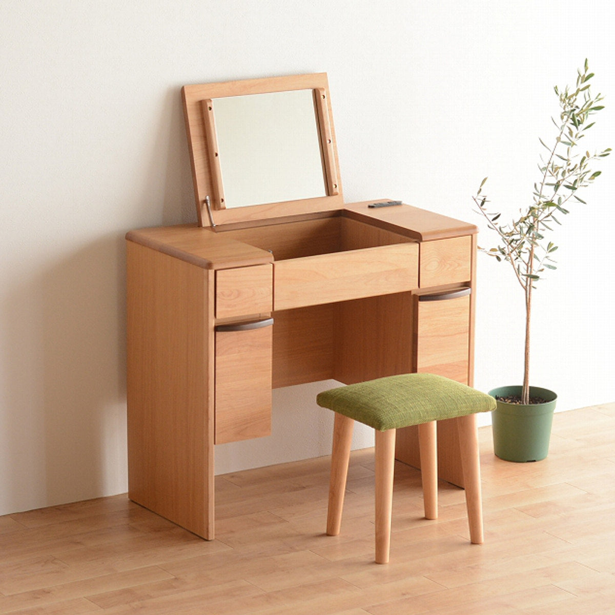 ドレッサー 幅82cm 鏡台 天板開閉タイプ ルシアン – ハウジー