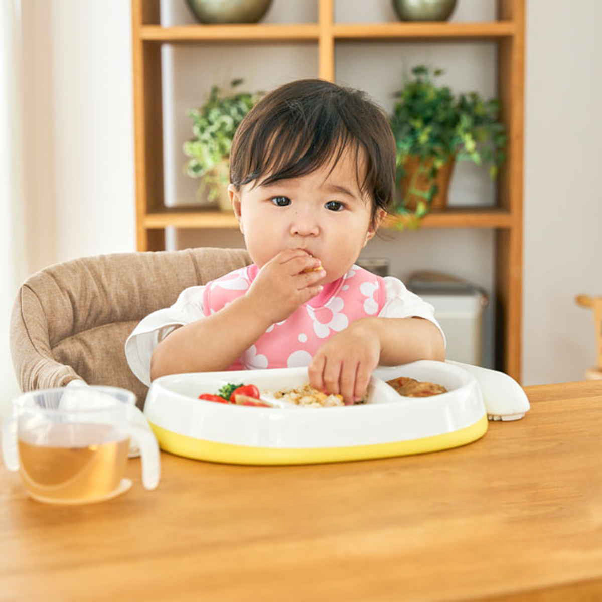 ベビー食器 たっぷり入る深皿プレート エジソンママ すくいやすい 滑り
