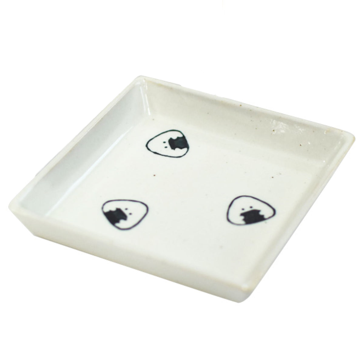 角皿 12cm ぎゅっとおにぎりさん 陶磁器 波佐見焼 – ハウジー