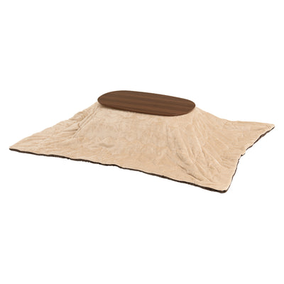 こたつ2点セット テーブル ブラウン 折りたたみ 幅90cm 布団 シンプル 210×170cm おしゃれ