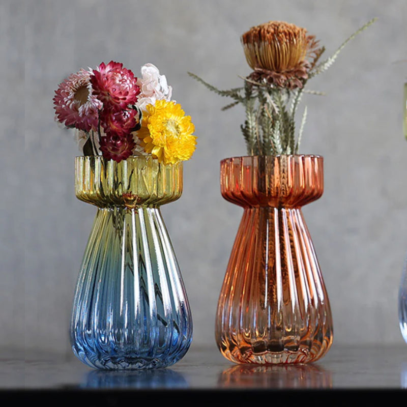 花瓶トーンフラワーベースミドルガラス