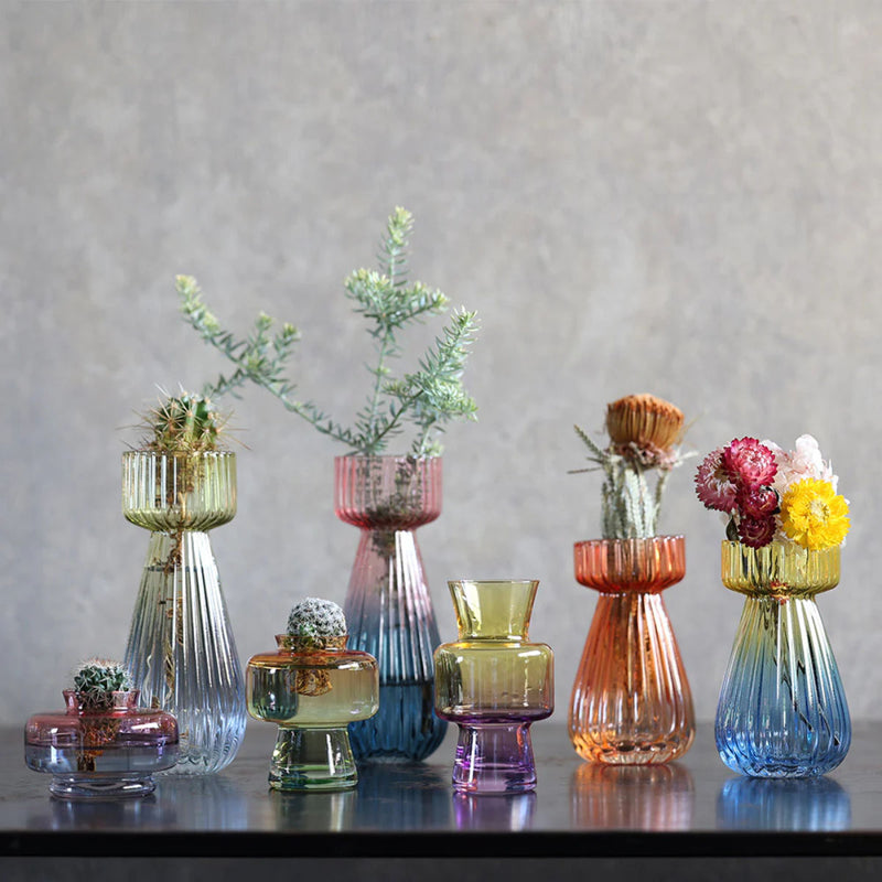 花瓶トーンフラワーベースガラス