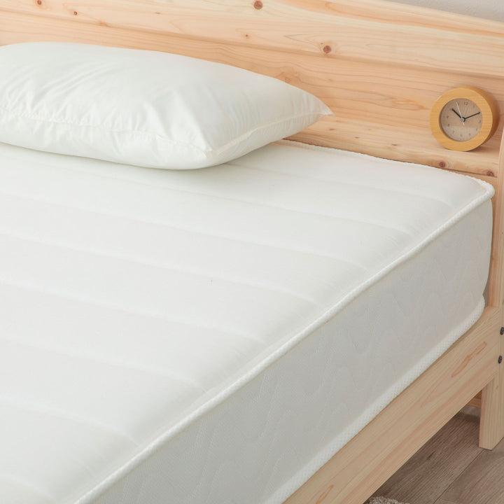 硬さの選べるマットレスセミダブルホワイト夜香ハイグレードポケットコイル