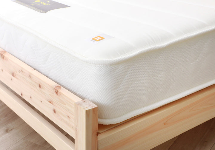 硬さの選べるマットレスセミダブルホワイト夜香ハイグレードポケットコイル