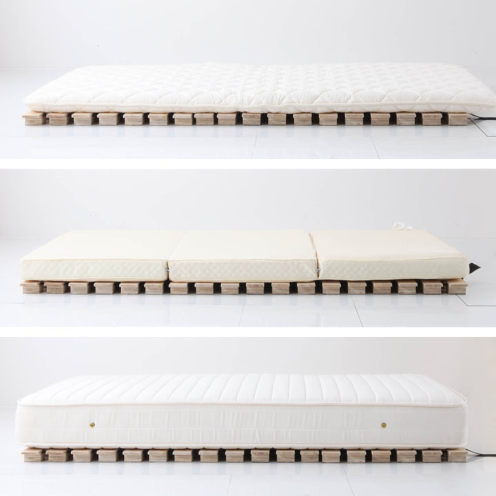 桐ロールすのこダブル床面高5cm簡単収納