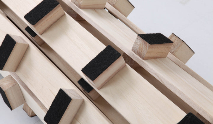 桐ロールすのこダブル床面高5cm簡単収納