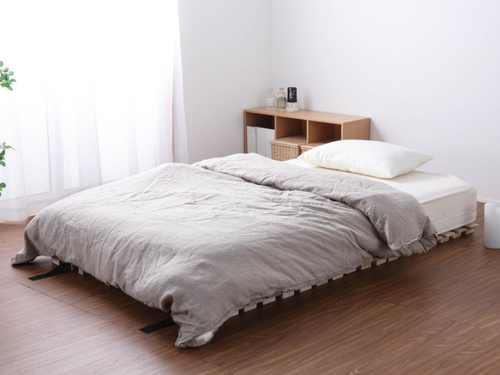 桐ロールすのこダブル床面高5cm簡単収納