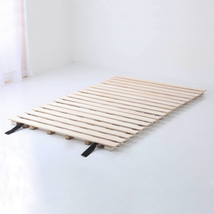 桐ロールすのこダブル床面高5cm簡単収納