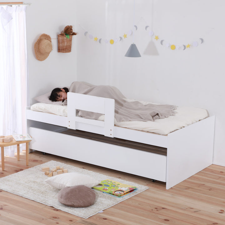 親子ベッドシングルスライド式収納すのこ
