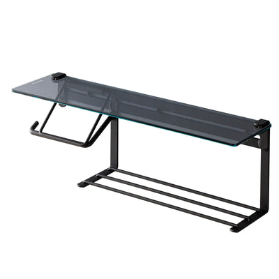 トイレットペーパーホルダー 強化ガラス天板