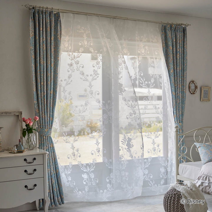 レースカーテンディズニーPRINCESS/Classicbeautyvoile100×133cmクラシックビューティーボイル