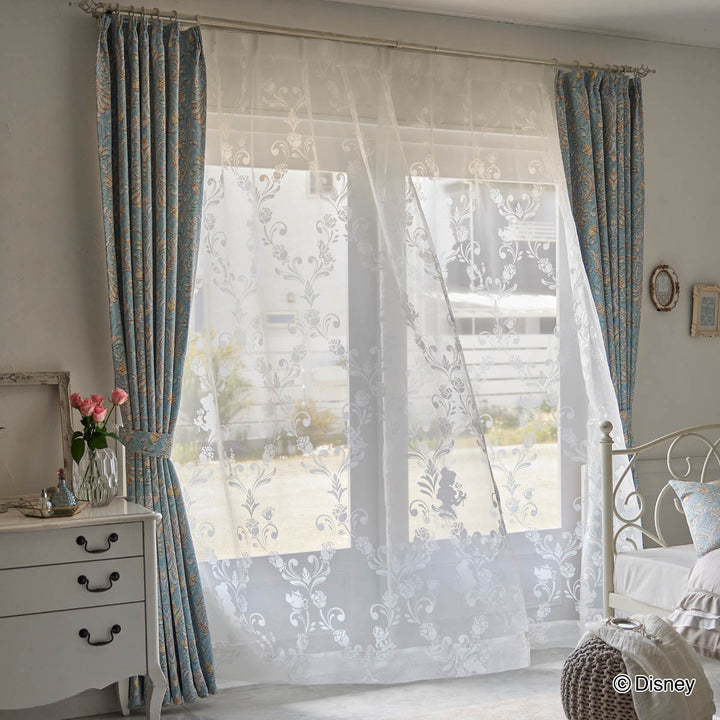 レースカーテンディズニーPRINCESS/Classicbeautyvoile100×133cmクラシックビューティーボイル