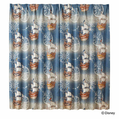 カーテン PETER PAN/Fly in the sky フライインザスカイ ピーターパン ドレープカーテン 100×200cm