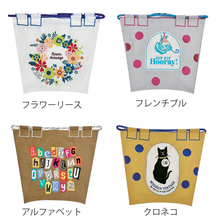 バッグ8beginbagS刺繍折りたたみコンパクト