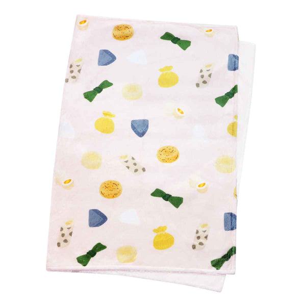 ブランケット食べ物おでん70x100cmフランネル裏ボア