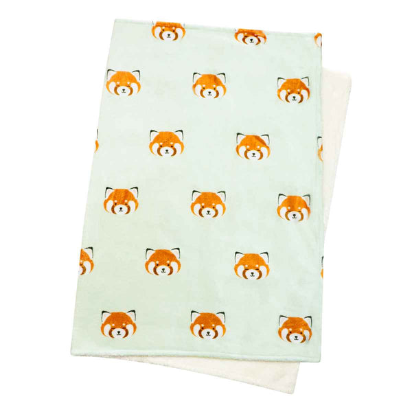ブランケット動物レッサーパンダ70x100cmフランネル裏ボア