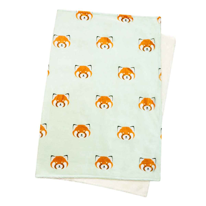 ブランケット動物レッサーパンダ70x100cmフランネル裏ボア