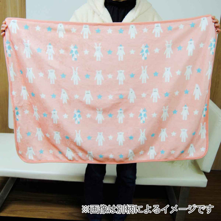 ブランケット動物ウシ70x100cmフランネル裏ボア