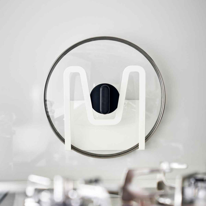 山崎実業Plateマグネット鍋蓋ホルダープレートホワイト