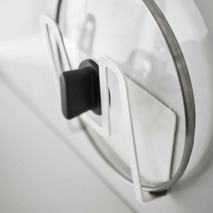 山崎実業Plateマグネット鍋蓋ホルダープレートホワイト