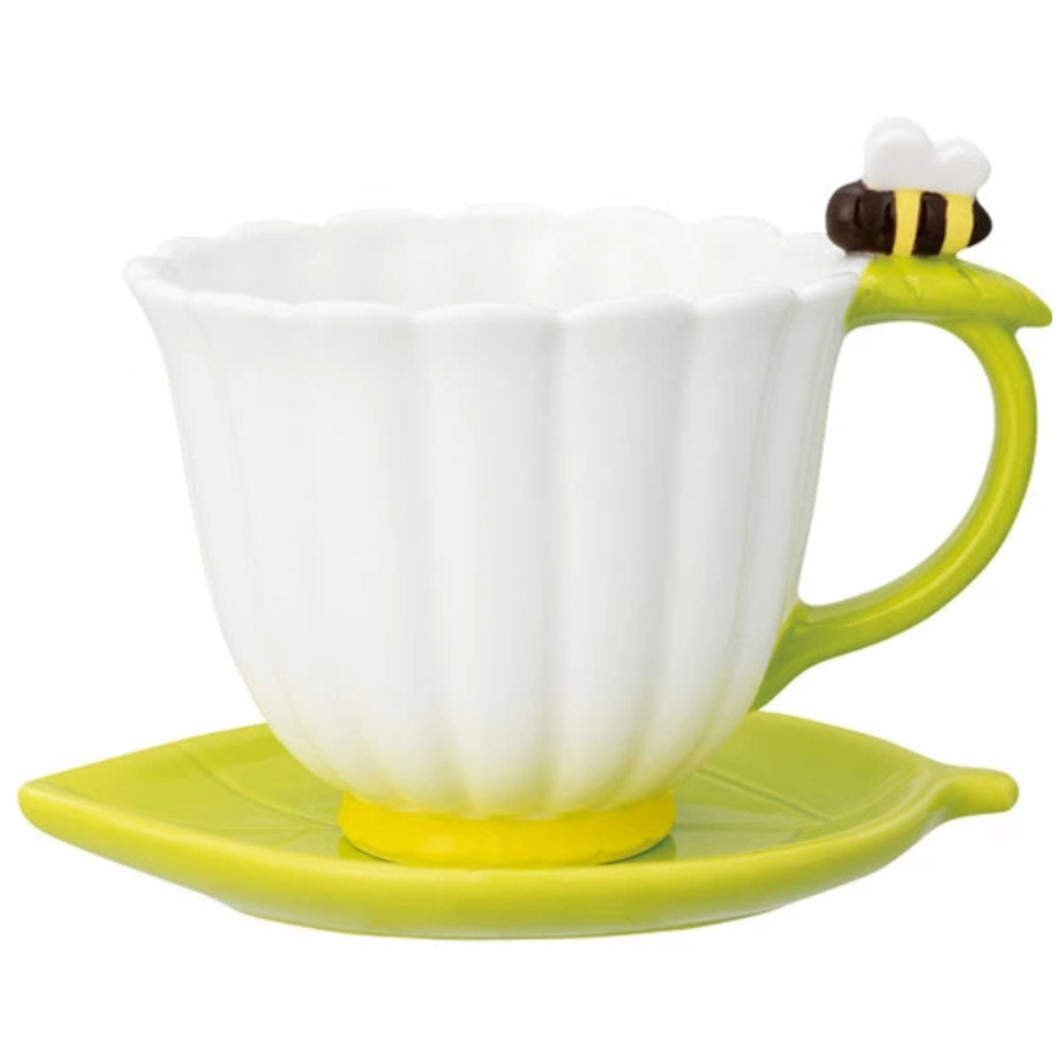 マグカップ&ソーサー 200ml フラワー 陶器 – ハウジー