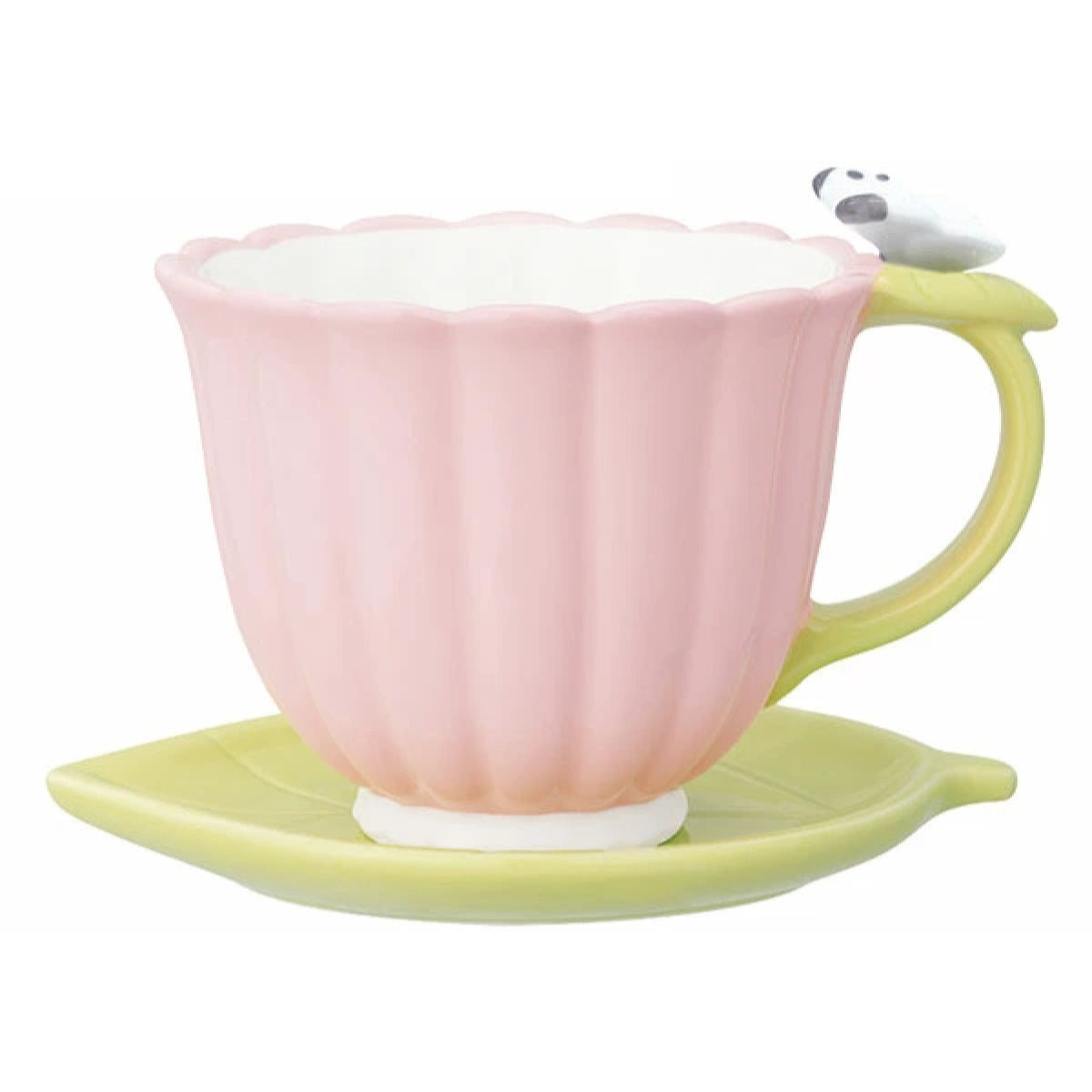 マグカップ&ソーサー 200ml フラワー 陶器 – ハウジー